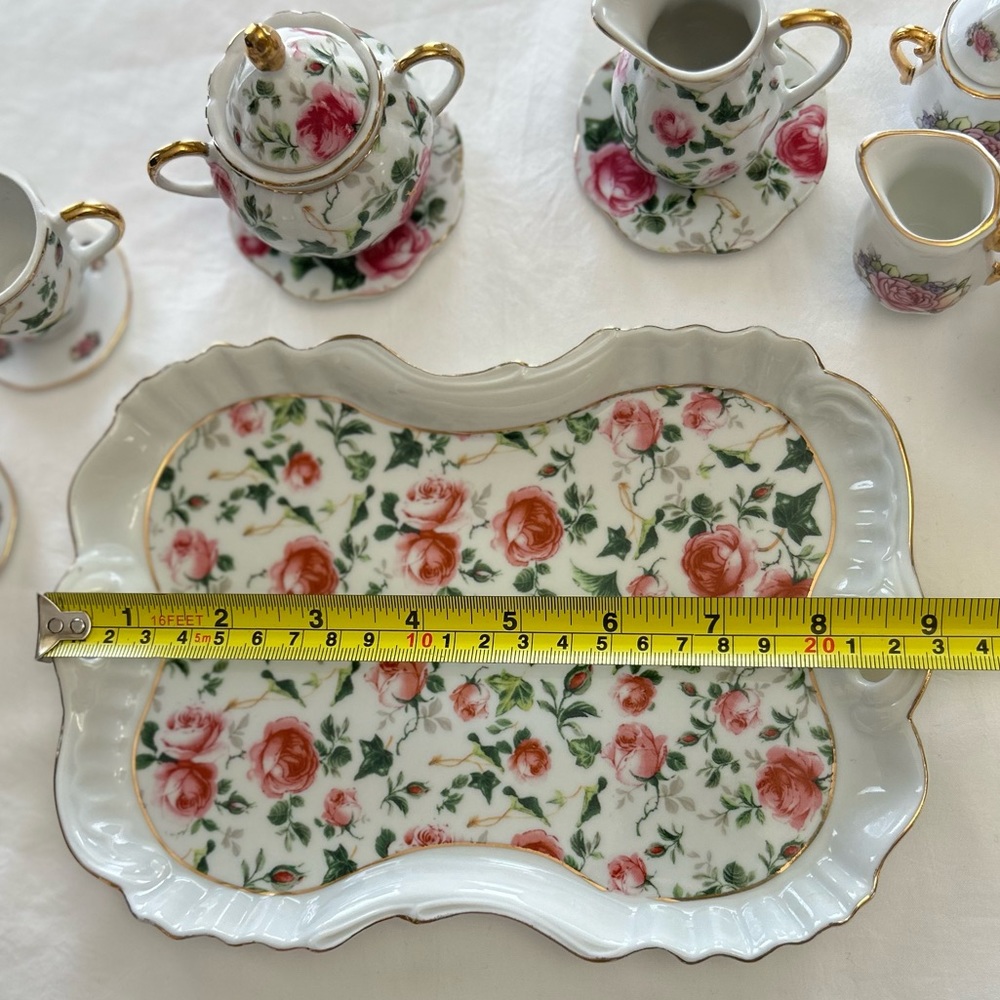 VINTAGE Adeline Miniature Tea Set - Picture 3 of 9